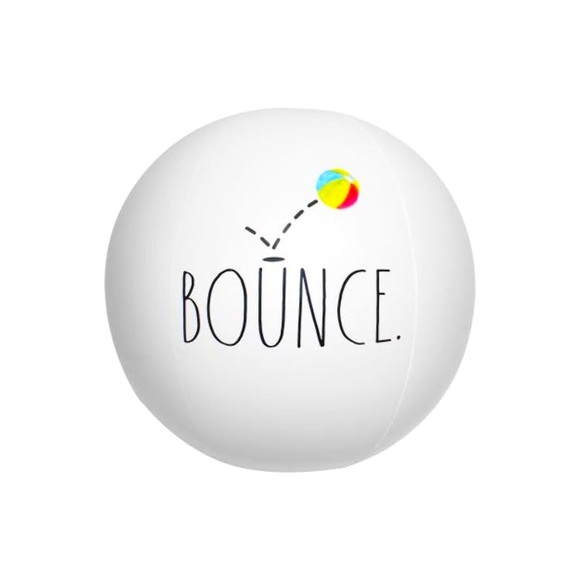 NWT Rae Dunn BOUNCE Beach Ball Inflatable Beach Toy Pool Accessories Kid & Adult - Picture 5 of 5